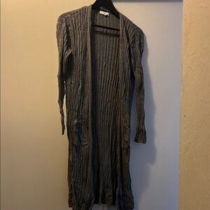 BP Gray Long Cardigan